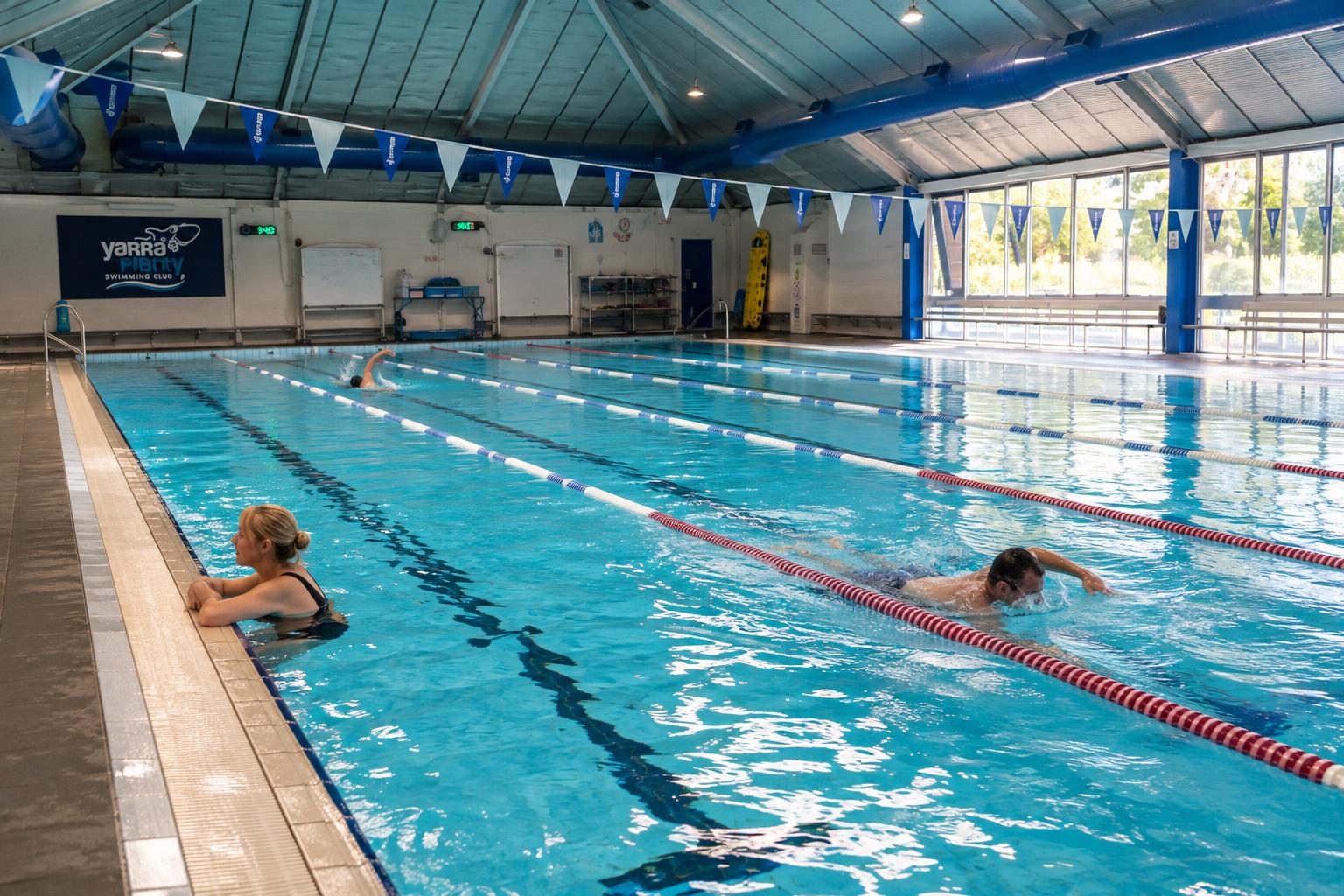 People enjoying lap and public swimming at Yarra Swim School
