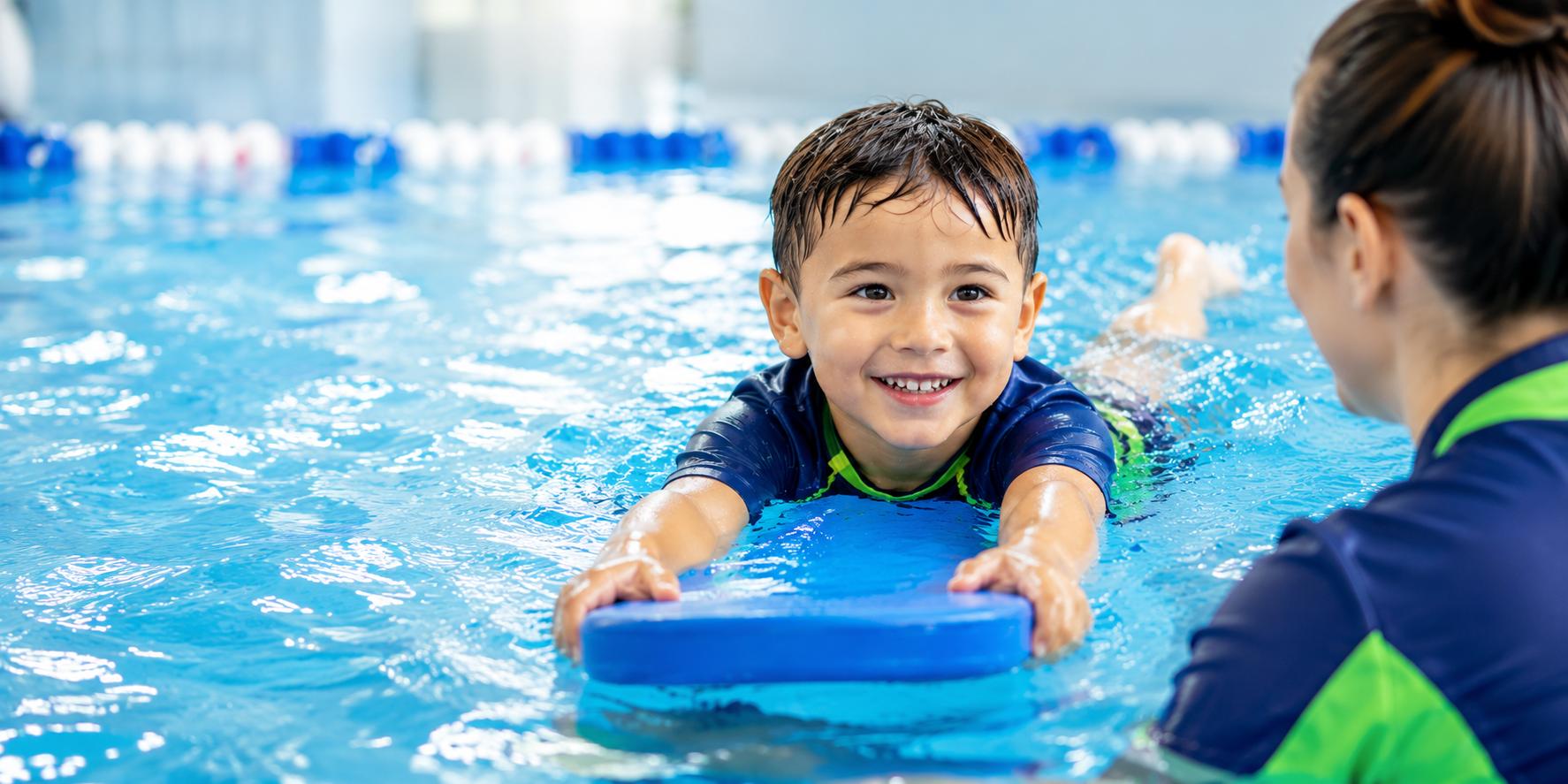 Happy children and families at Yarra Swim School