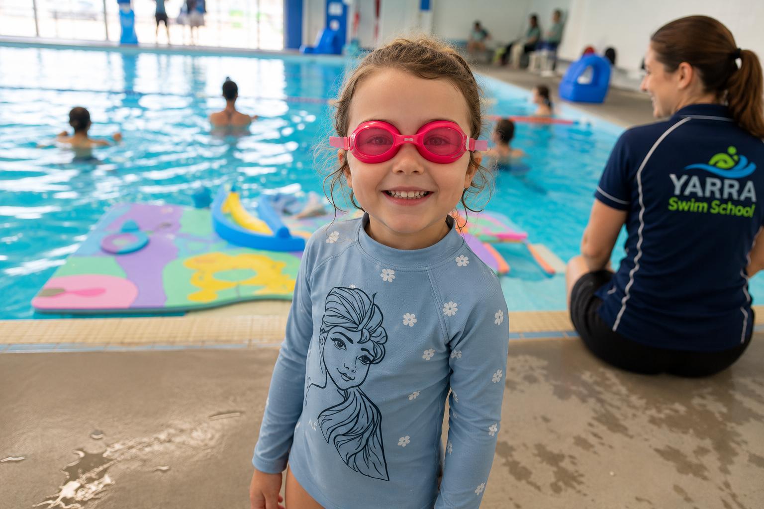 Happy swimmers at Yarra Swim School